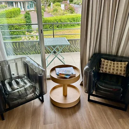 Studio climatisé à Chiberta piscine plage&green classé Apartamento Anglet